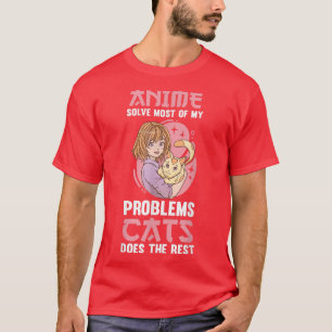 Camiseta Cats Anime T-Shirt