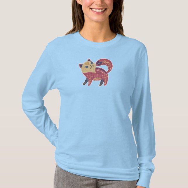 Camiseta Cats are my Favorite Longsleeve Women's T-Shirt (Anverso)