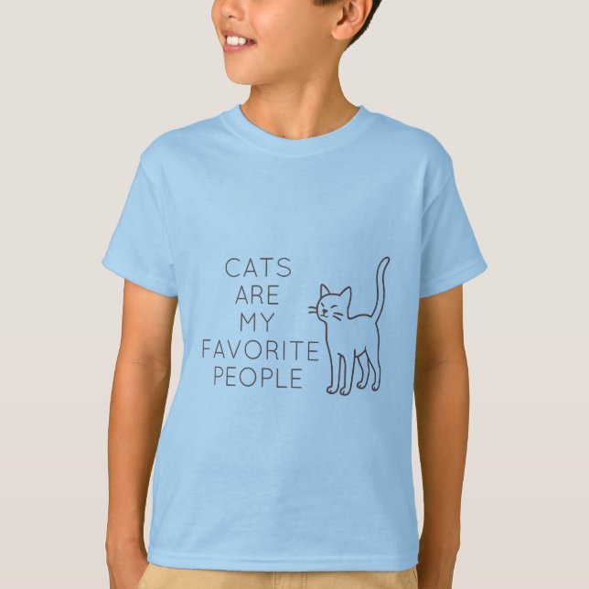 Camiseta Cats are my favorite people (Anverso)