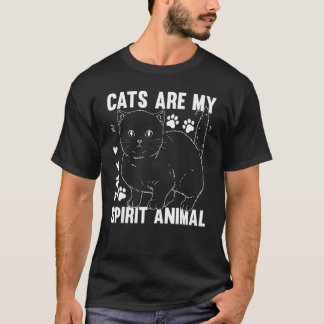 Camiseta Cats Are My Spirit Animal I Cat Owner Cute Cat