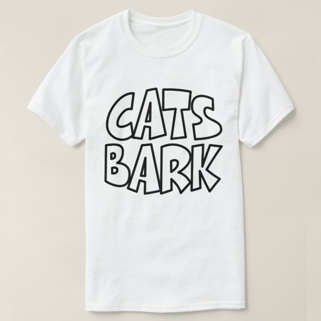 Camiseta Cats Bark (Diseño del anverso)