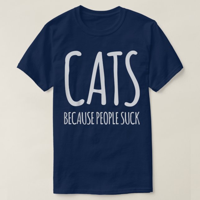 Camiseta Cats because people suck  (Diseño del anverso)