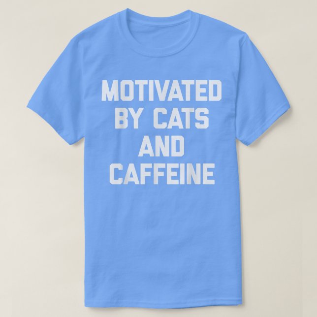 Camiseta Cats & Caffeine  funny saying sarcastic novelty cu (Diseño del anverso)