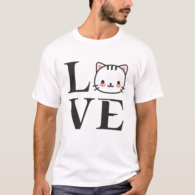 Camiseta Cats de amor (Anverso)