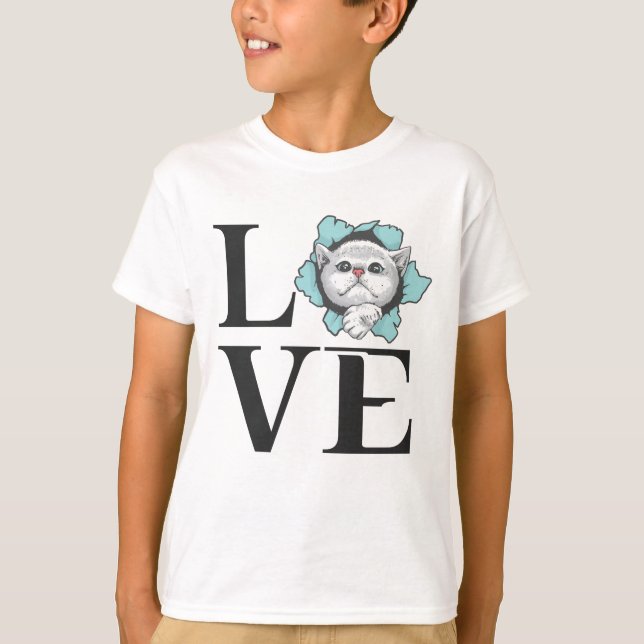 Camiseta Cats de amor (Anverso)