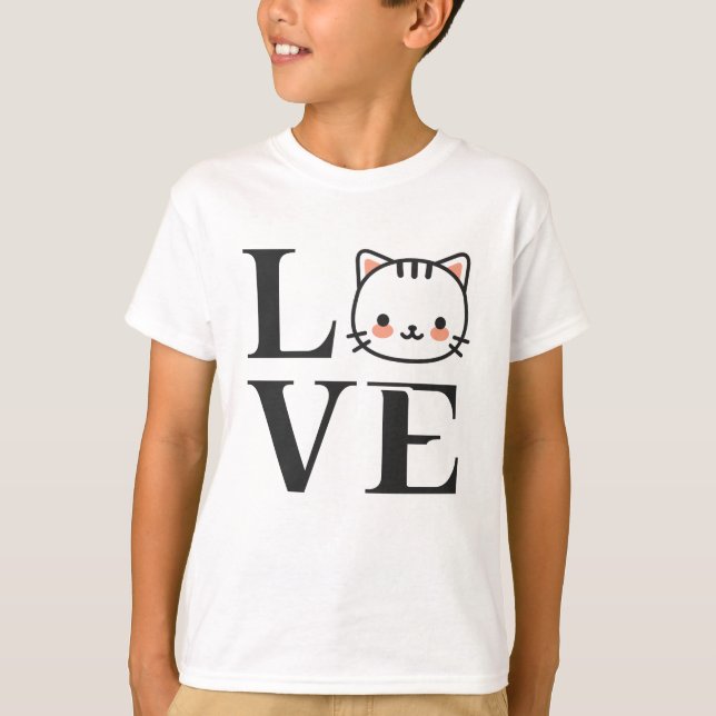 Camiseta Cats de amor (Anverso)