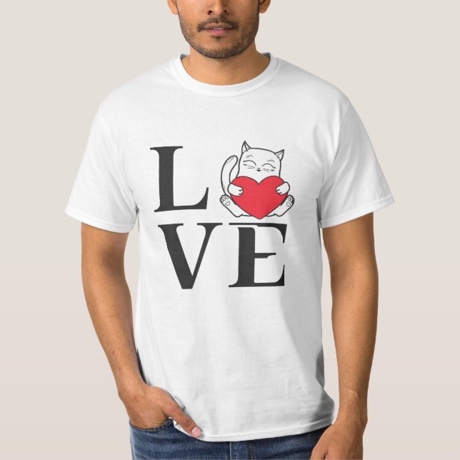 Camiseta Cats de amor (Anverso)
