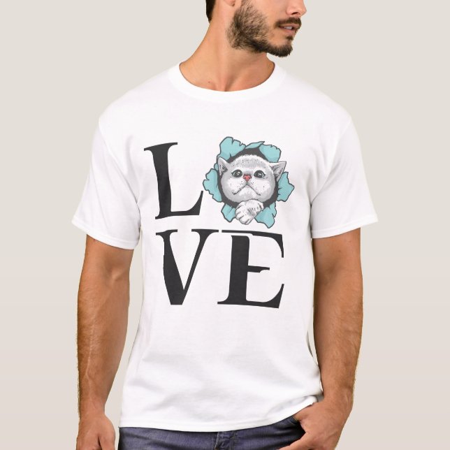 Camiseta Cats de amor (Anverso)