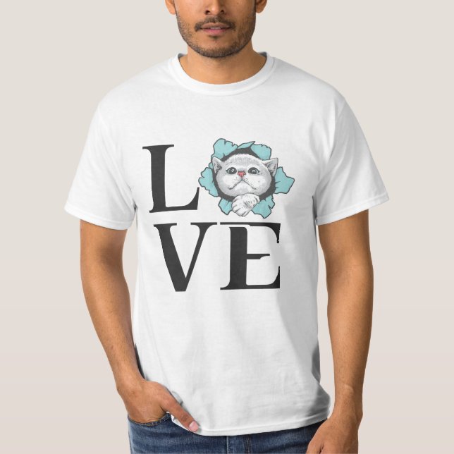 Camiseta Cats de amor (Anverso)