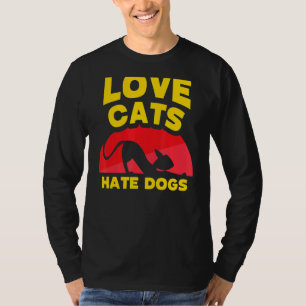 Camiseta Cats de amor Hate Dogs Mascota Cat Animal
