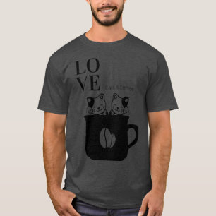 Camiseta Cats de amor y café 2
