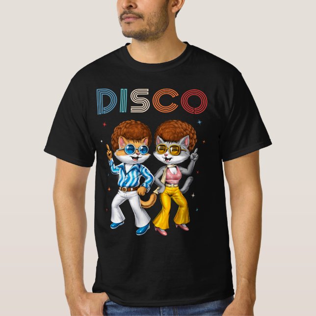 Camiseta Cats Disco (Anverso)