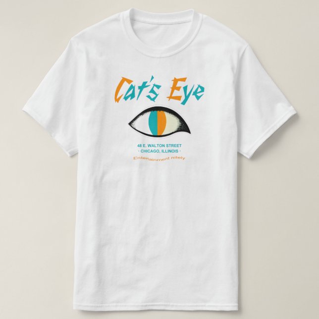 Camiseta Cat's Eye Nightclub, Chicago, IL (Diseño del anverso)