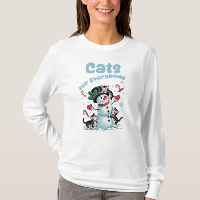 Camiseta Cats for Everybody Christmas (Anverso)