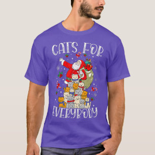 Camiseta Cats For Everybody Ugly Christmas Cat Funny Xmas 