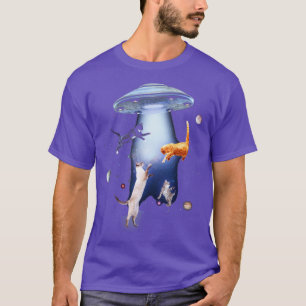 Camiseta Cats Graciosa Novedad Gráfico Ciencia Ficción