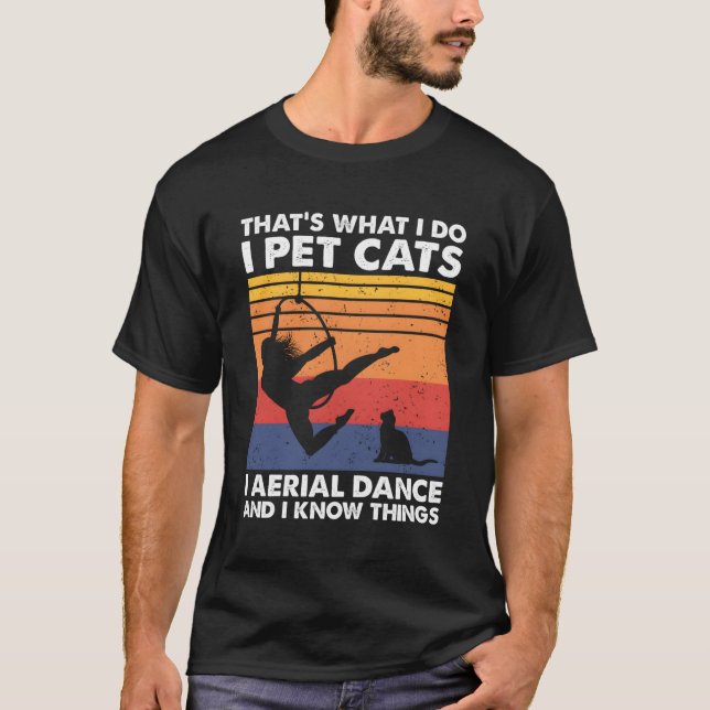 Camiseta Cats Lyra Aerial Hoop Bailarín Mascota (Anverso)