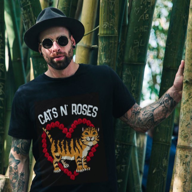 Camiseta CATS N' ROSES GINGER Cat T-Shirts (Subido por el creador)