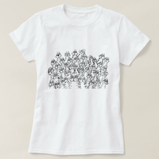 CAMISETA CATS T-SHIRT (Diseño del anverso)