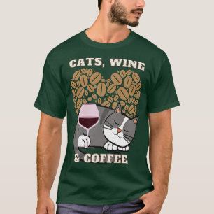 Camiseta Cats Vino y café (2)