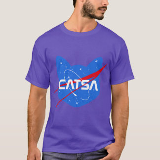 Camiseta Catsa Space Cat Nasa Parodia