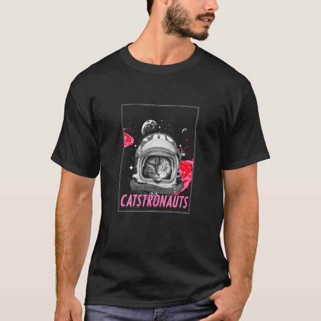 Camiseta Catstronauta astronauta de gato espacial (Anverso)