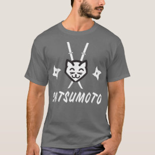 Camiseta Catsumoto Samurai Ninja Kitty Funny Cat T