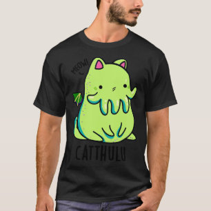 Camiseta Catthulu Funny Cthulhu Cat Puntee 1