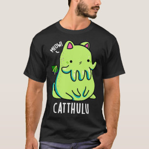 Camiseta Catthulu Gracioso Cthulhu Cat Puntee