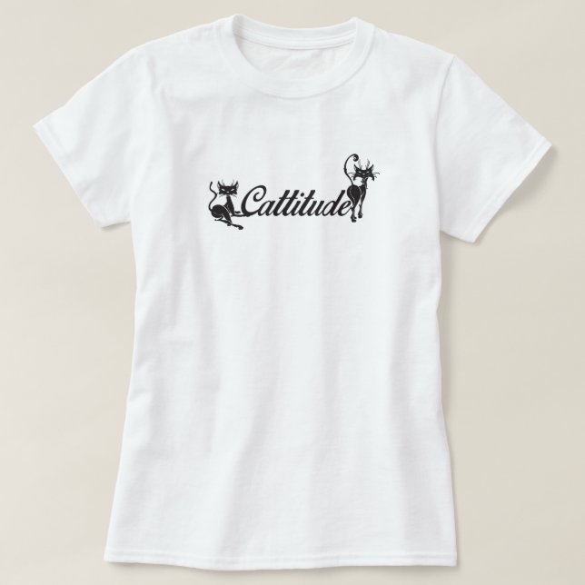 Camiseta Cattitude 3/4 Sleeve Raglan T-Shirt (Diseño del anverso)