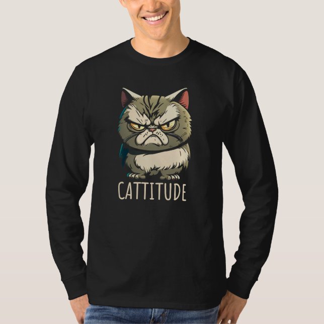 Camiseta Cattitude Cat Attitude Annoyed (Anverso)