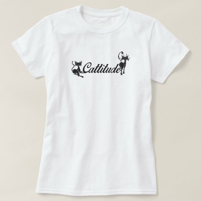 Camiseta Cattitude Cats (Diseño del anverso)