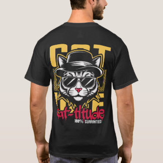 Camiseta Cattitude Cool Cat Urban Streetwear