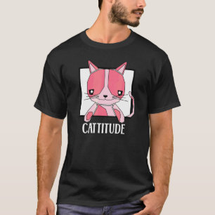 Camiseta Cattitude Cute Cat