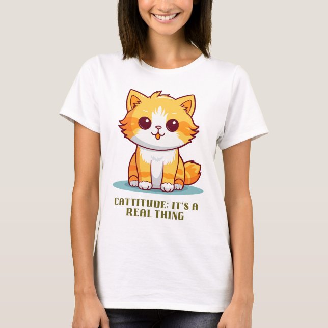 Camiseta Cattitude: Es algo real (Anverso)