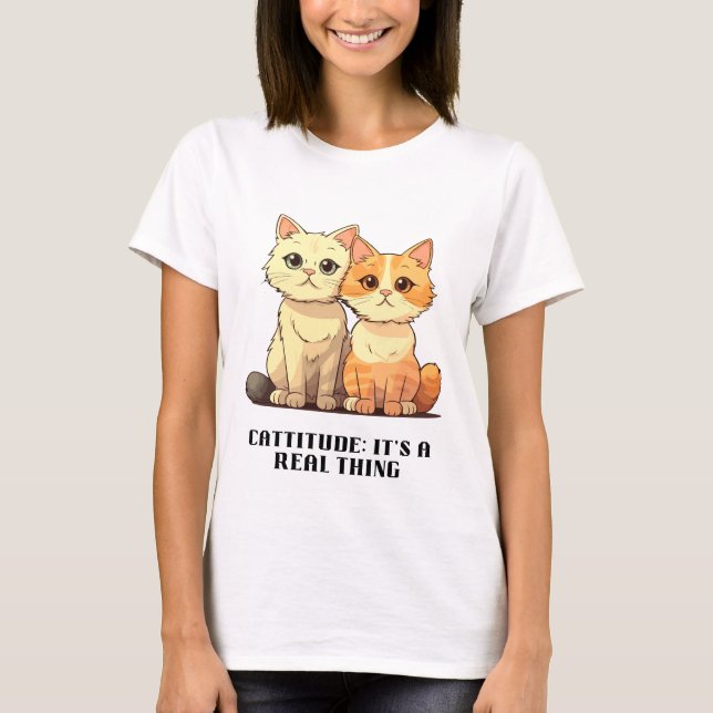 Camiseta Cattitude: Es algo real (Anverso)