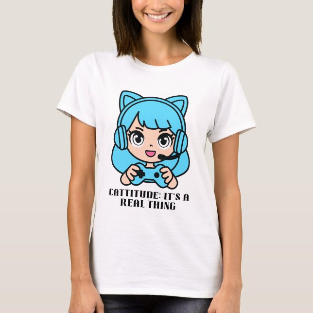 Camiseta Cattitude: Es algo real (Anverso)