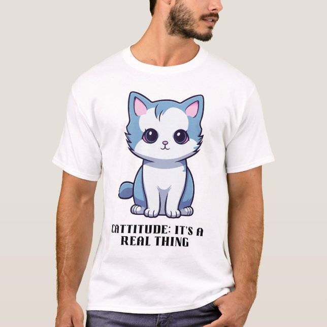Camiseta Cattitude: Es algo real (Anverso)