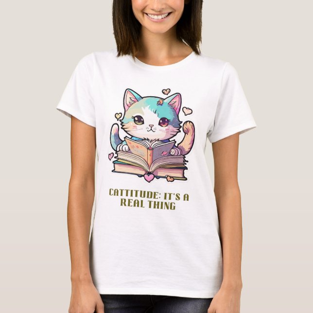 Camiseta Cattitude: Es algo real (Anverso)