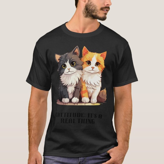 Camiseta Cattitude: Es algo real (Anverso)