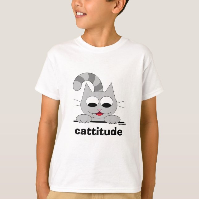 Camiseta Cattitude Original Cat Lover (Anverso)