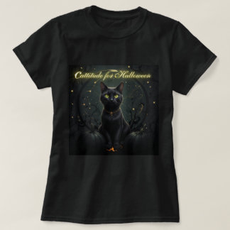 Camiseta "Cattitude" para Halloween-