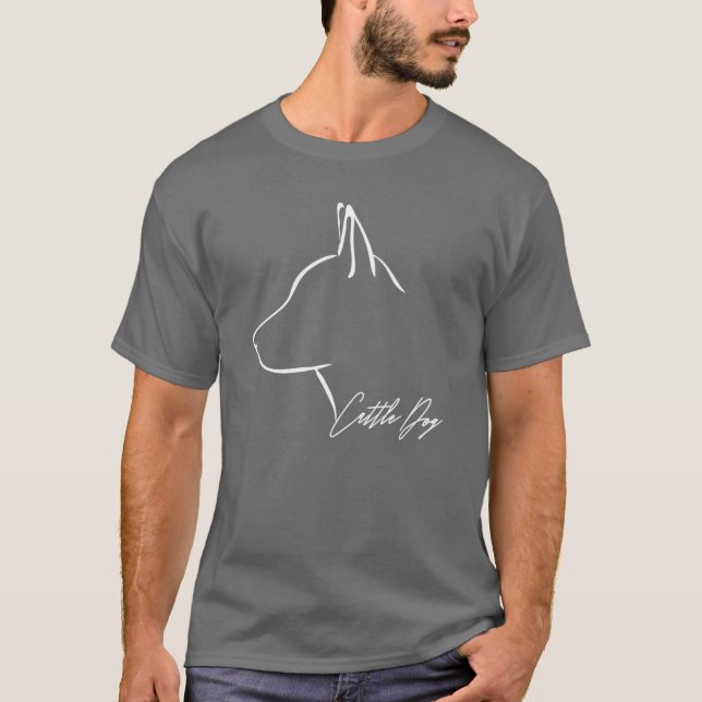 Camiseta Cattle Dog dog mom dogs profile girl (Anverso)