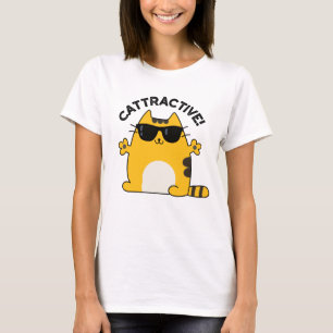 Camiseta Cattractive Funny Atractivo Cat Pun
