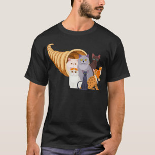 Camiseta Catucopia Cats Cornucopia Trendy Funny Thanksgivi