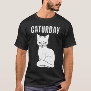 Camiseta Caturday Chiste Hilarious Saying Cato