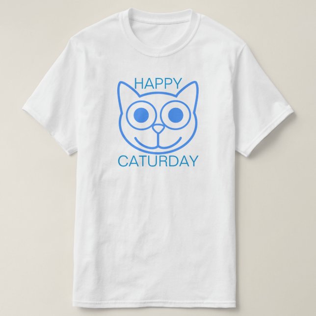 Camiseta Caturday feliz (Diseño del anverso)