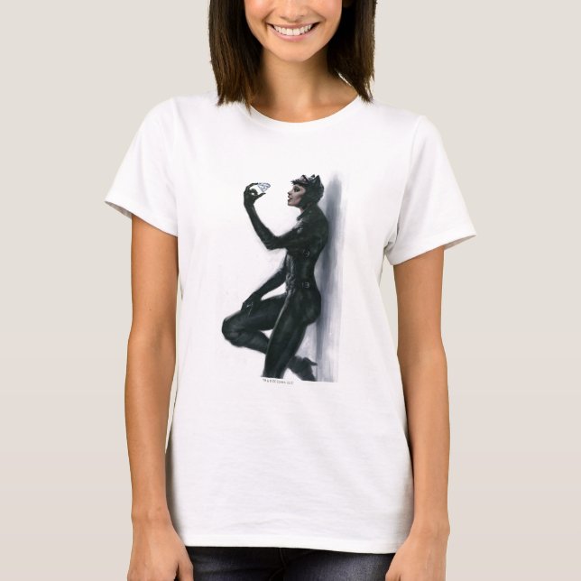Camiseta Catwoman Illustration (Anverso)