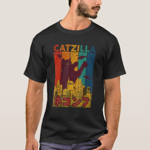 Camiseta Catzilla Ca  Gato Gato