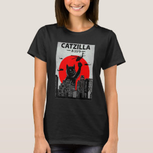 Camiseta Catzilla  Ca   Gato  Gato  1